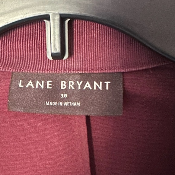 Lane Bryant Maroon Ponte Blazer - Picture 3 of 7